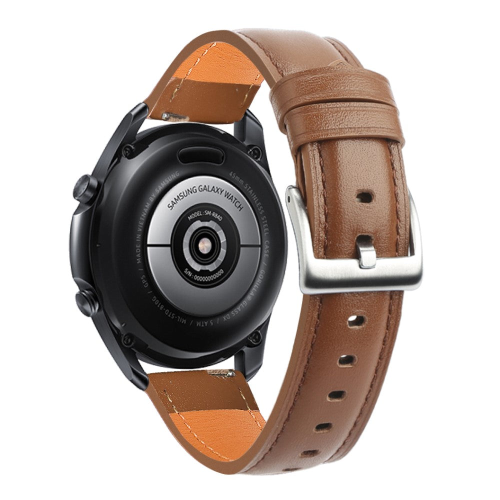 22mm Universal cowhide leather watch strap - Brown#serie_5