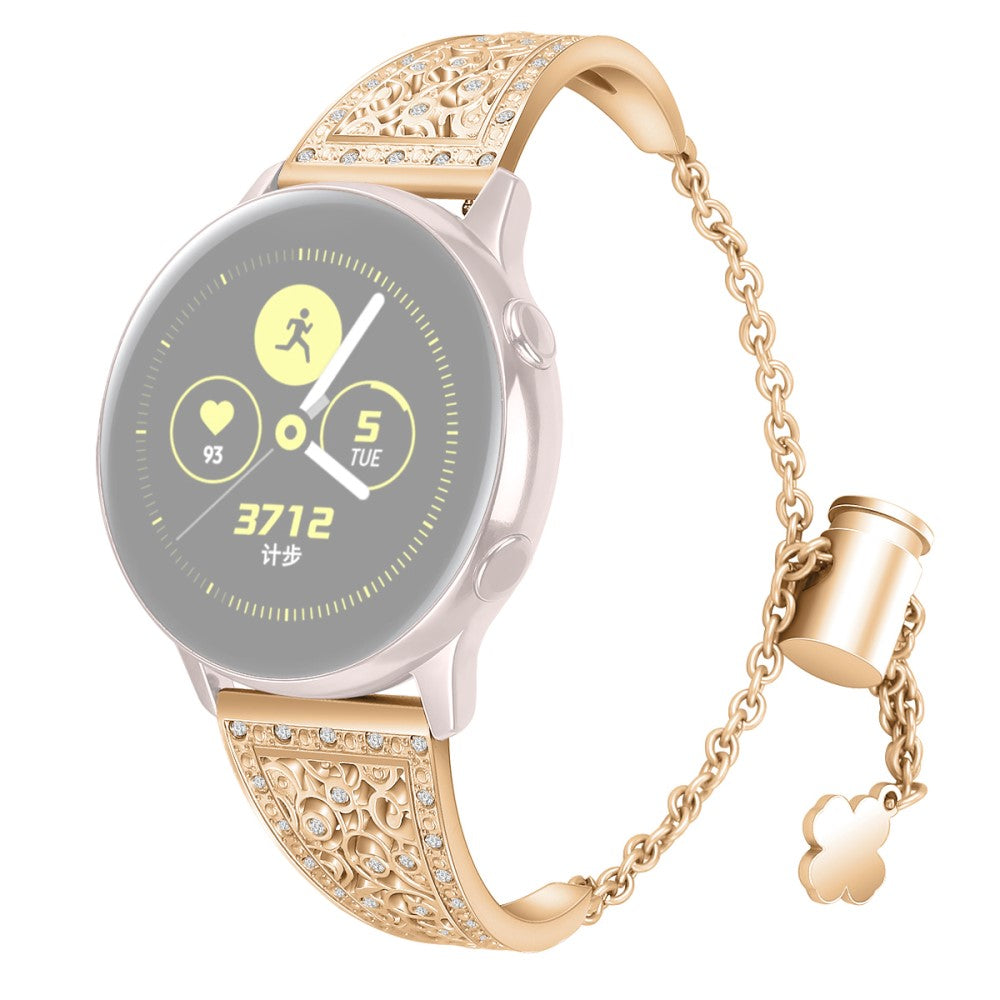 22mm Universal zinc alloy rhinestone décor watch strap - Rose Gold#serie_3