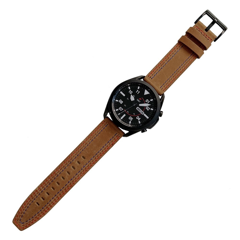 22mm Universal genuine leather watch strap - Brown#serie_2