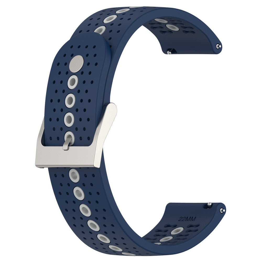 20mm Universal bi-color silicone watch strap - Midnight Blue / Grey#serie_10