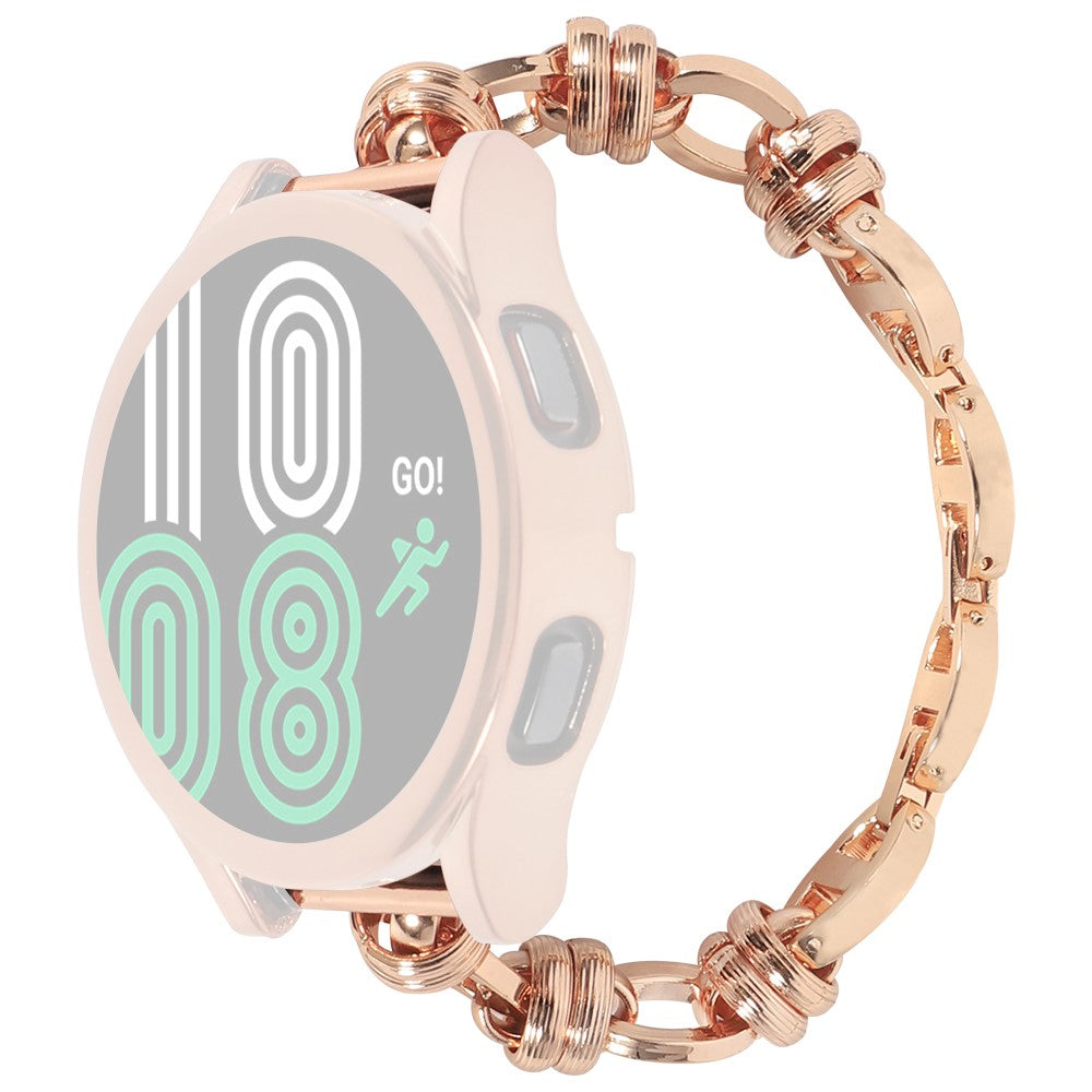 20mm Universal threaded metal chain watch strap - Rose Gold#serie_3