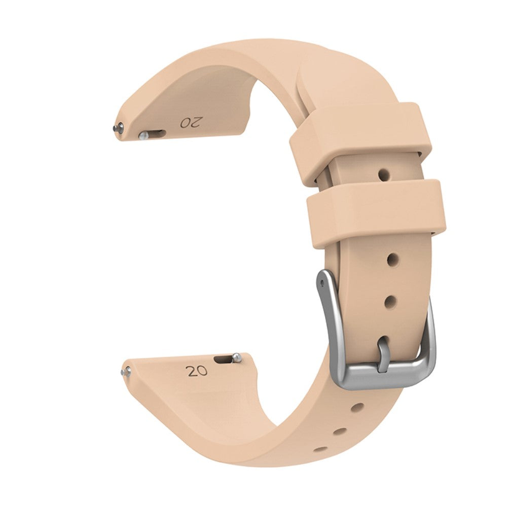20mm Universal silicone watch strap - Khaki#serie_9