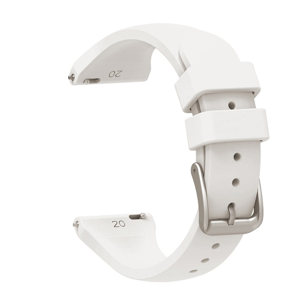 22mm Universal silicone watch strap - White#serie_13