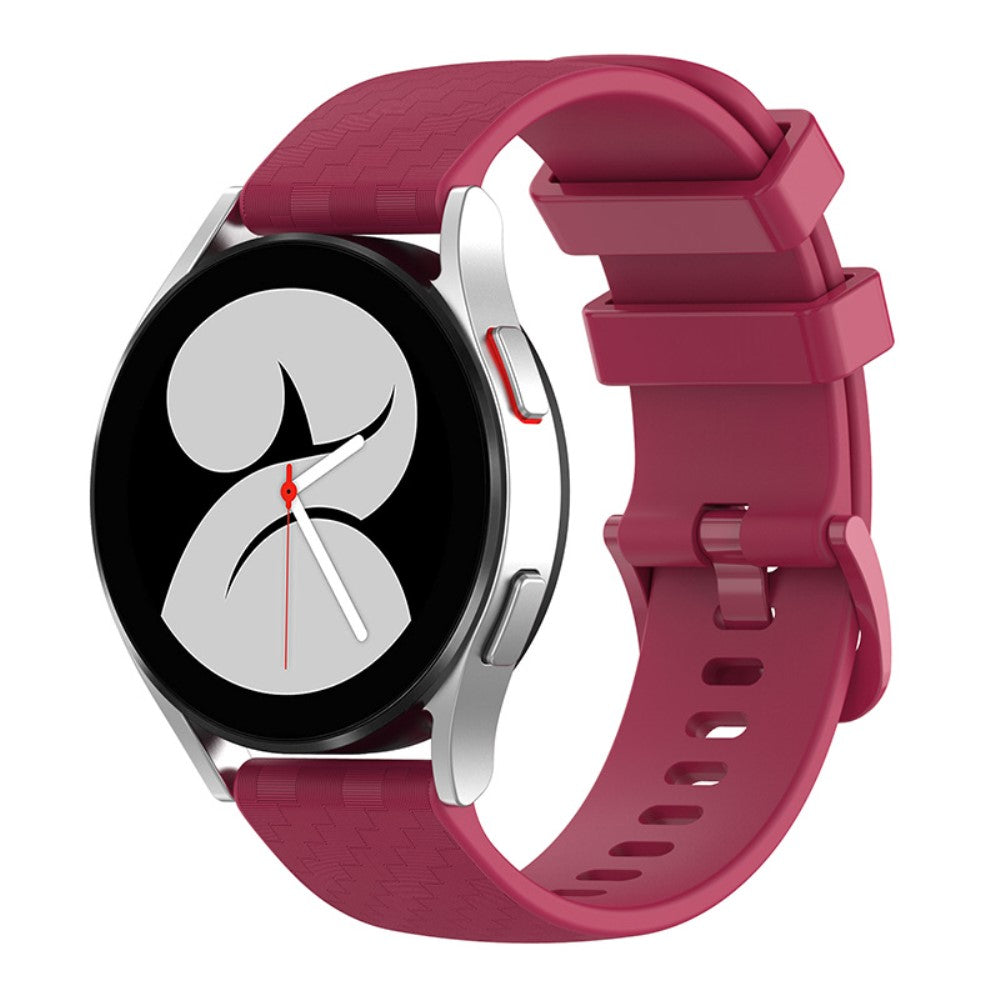 20mm Universal carbon fiber silicone watch strap - Wine Red#serie_8