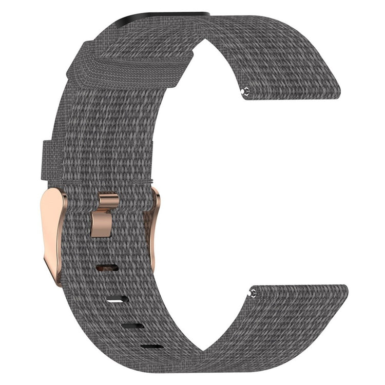 19mm nylon watch strap for Haylou / Noise / Willful watch - Dark Grey#serie_12