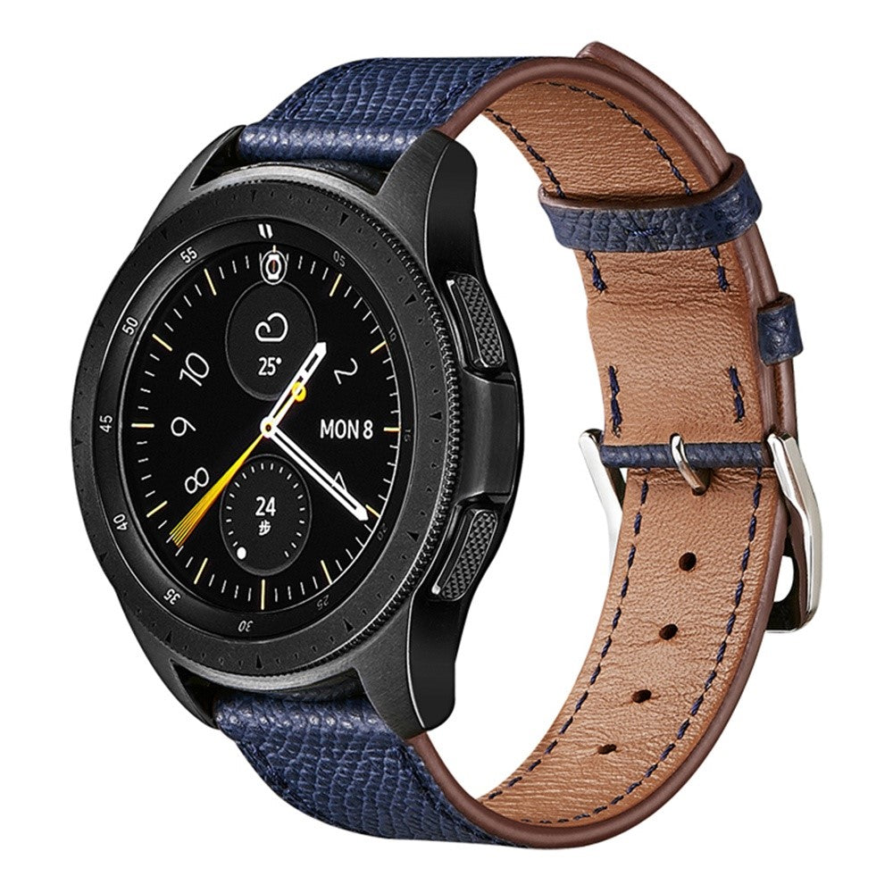 Rigtigt flot Universal Ægte læder Urrem - Blå#serie_12