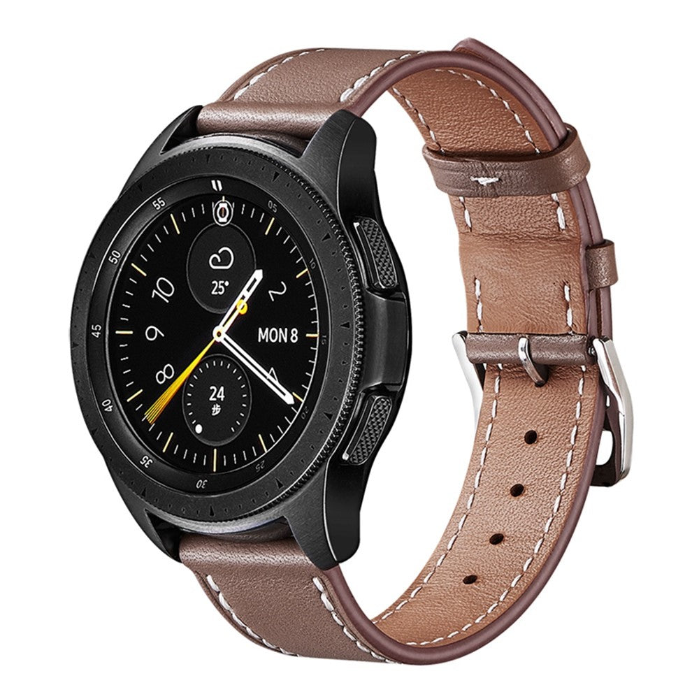 Rigtigt flot Universal Ægte læder Urrem - Brun#serie_7