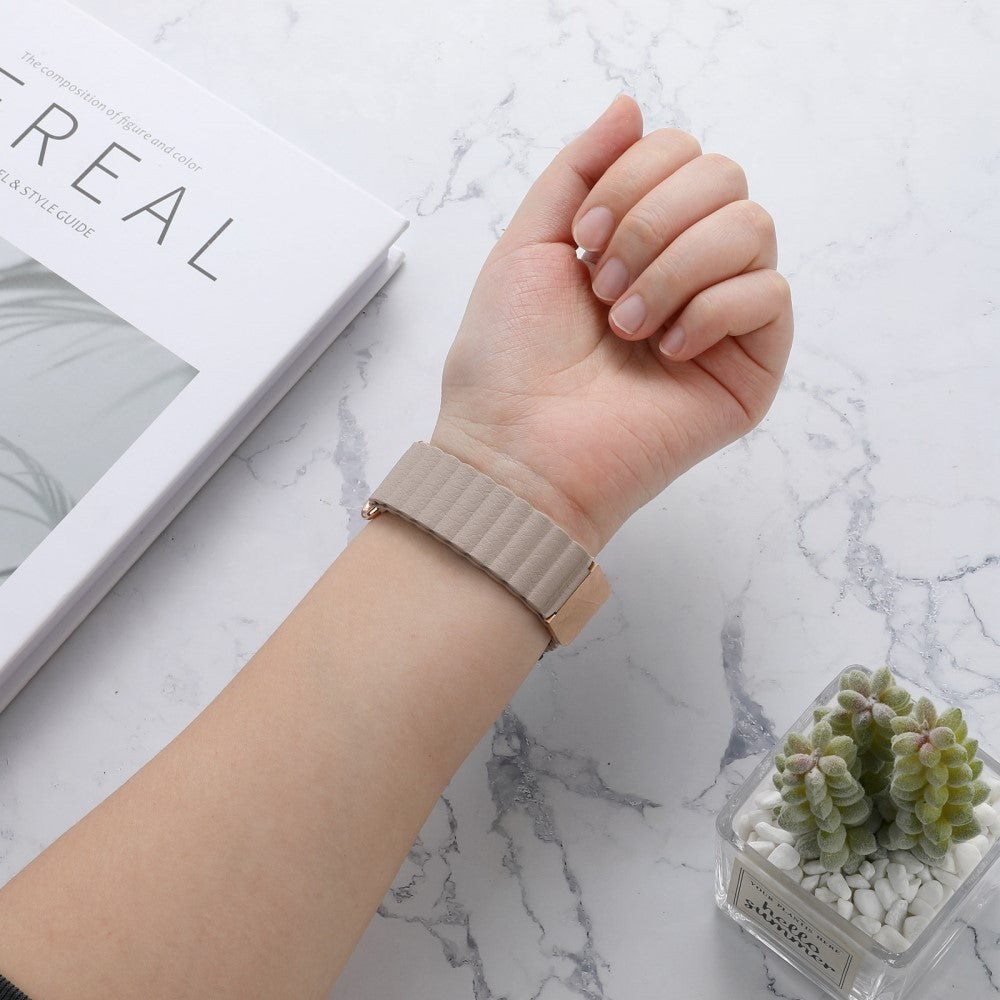 Vildt elegant Universal Ægte læder Urrem - Grøn#serie_3