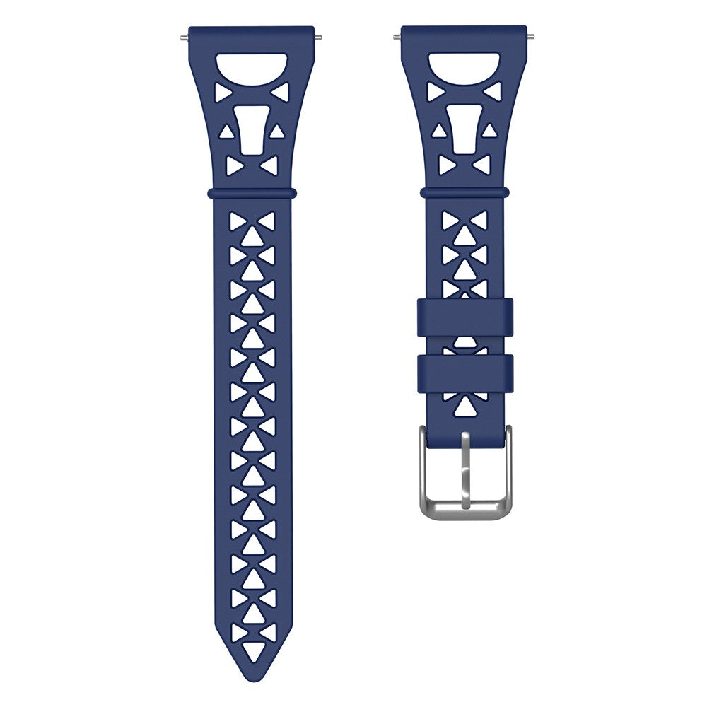 22mm Universal tower design silicone watch strap - Midnight Blue#serie_11