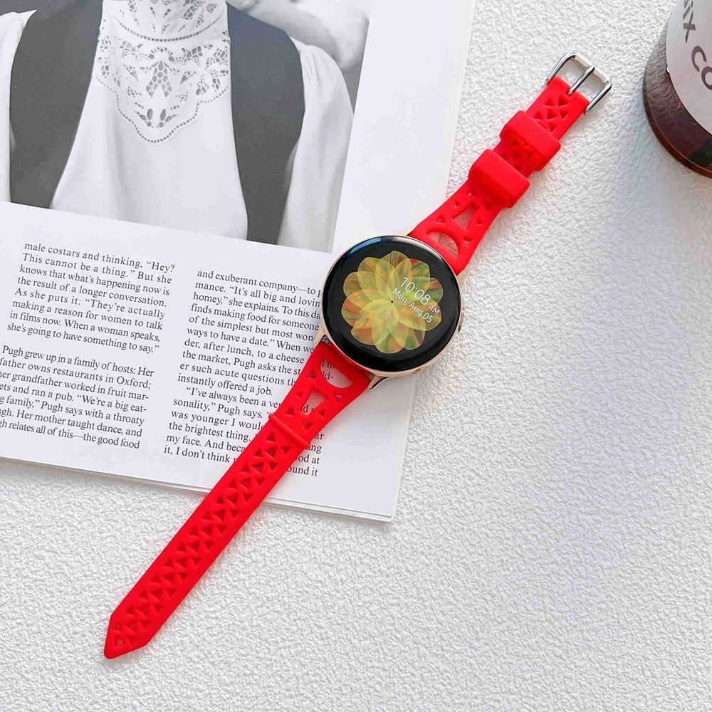 Rigtigt fint Universal Silikone Urrem - Rød#serie_5