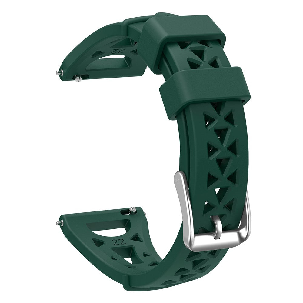 20mm Universal tower design silicone watch strap - Army Green#serie_7