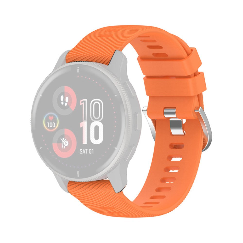 20mm cross stripe silicone watch strap for Samsung and Garmin watch - Orange#serie_12