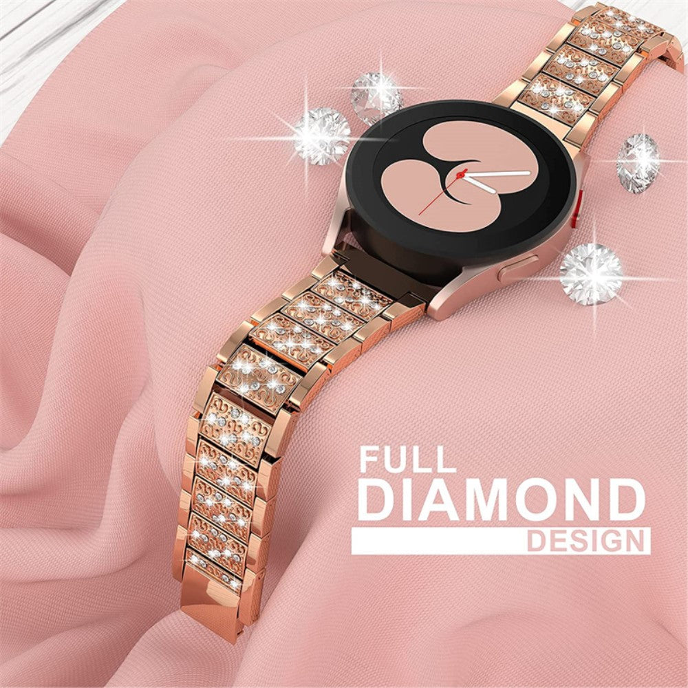 Vildt hårdfør Universal Metal og Rhinsten Rem - Pink#serie_2