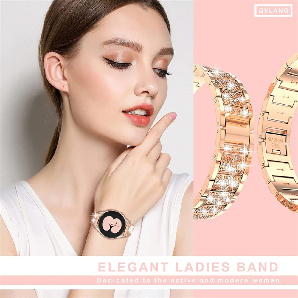 Vildt hårdfør Universal Metal og Rhinsten Rem - Pink#serie_2