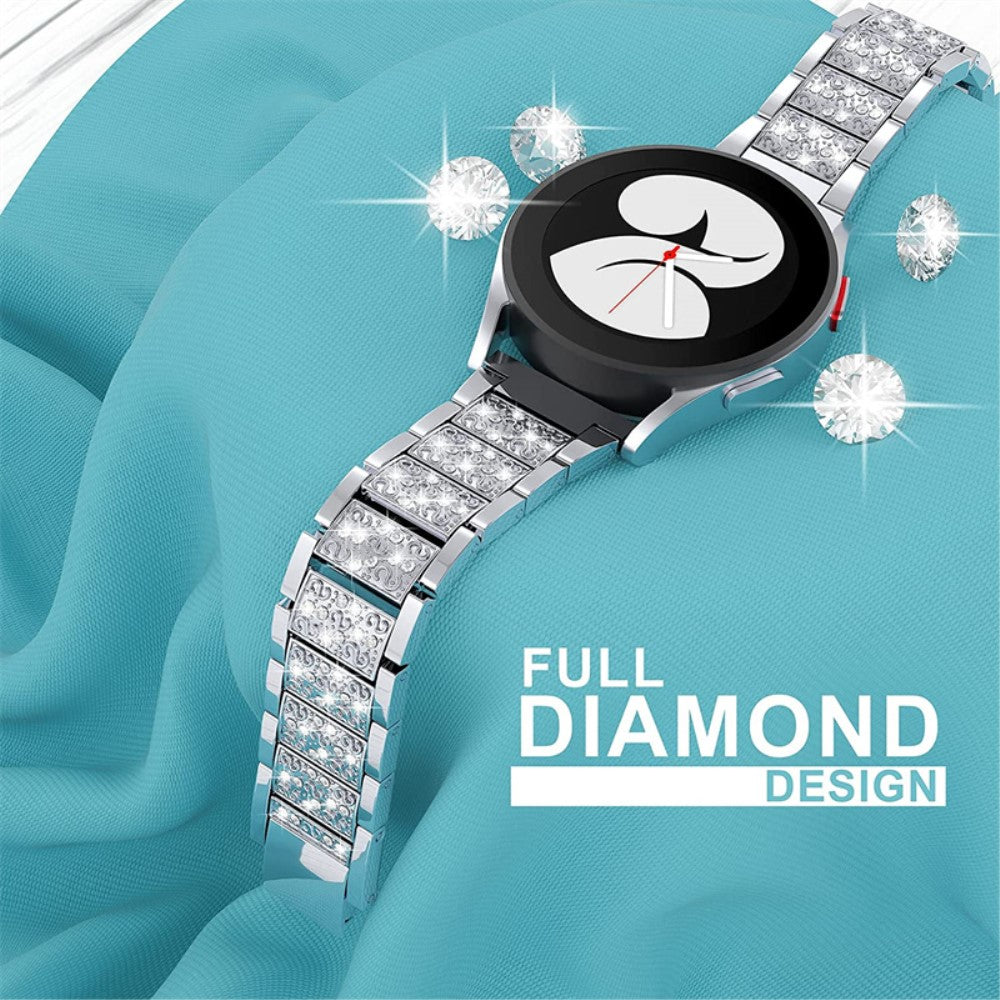 Vildt hårdfør Universal Metal og Rhinsten Rem - Sølv#serie_3