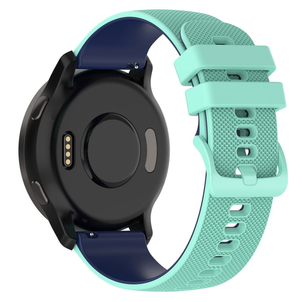 22mm Universal dual color silicone watch strap - Green / Blue#serie_10