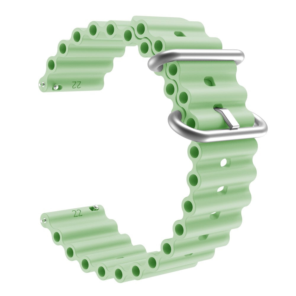 22mm Universal silicone watch strap - Light Green#serie_11