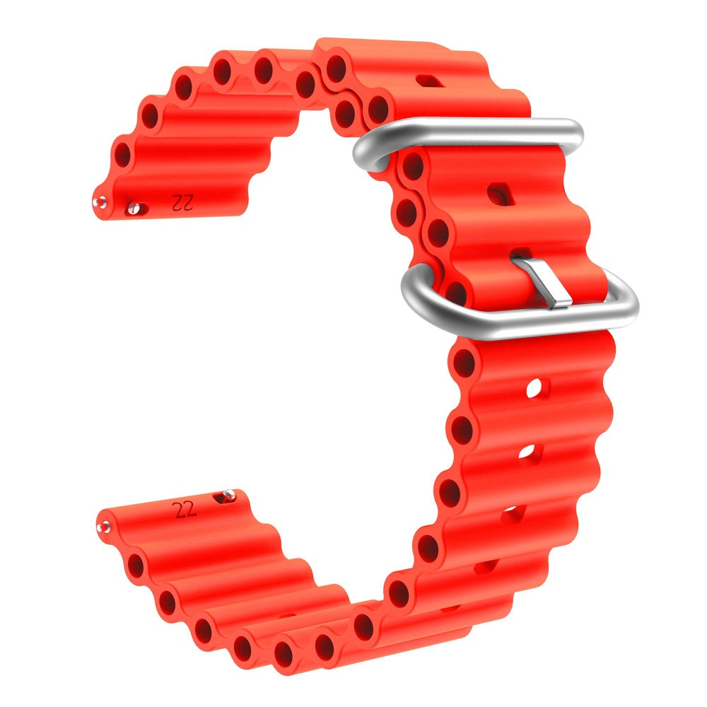 22mm Universal silicone watch strap - Red#serie_6