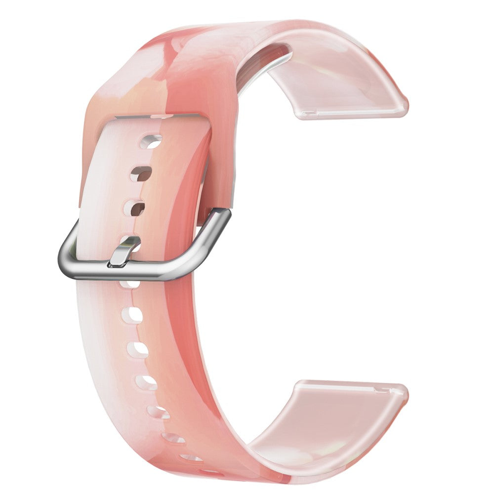 22mm Universal rainbow color silicone watch strap - Spring Cherry#serie_7