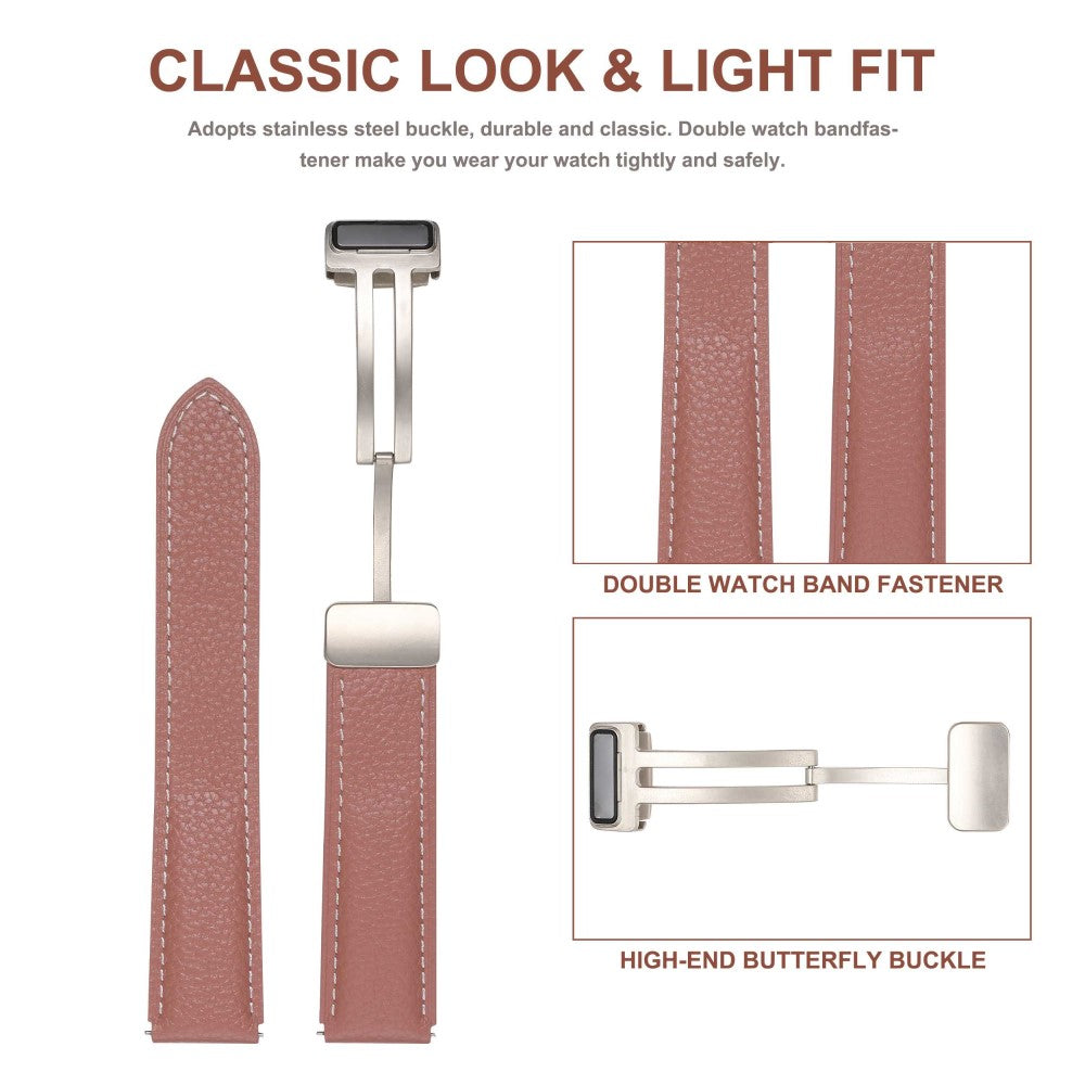 Elegant Universal Ægte læder Rem - Brun#serie_6