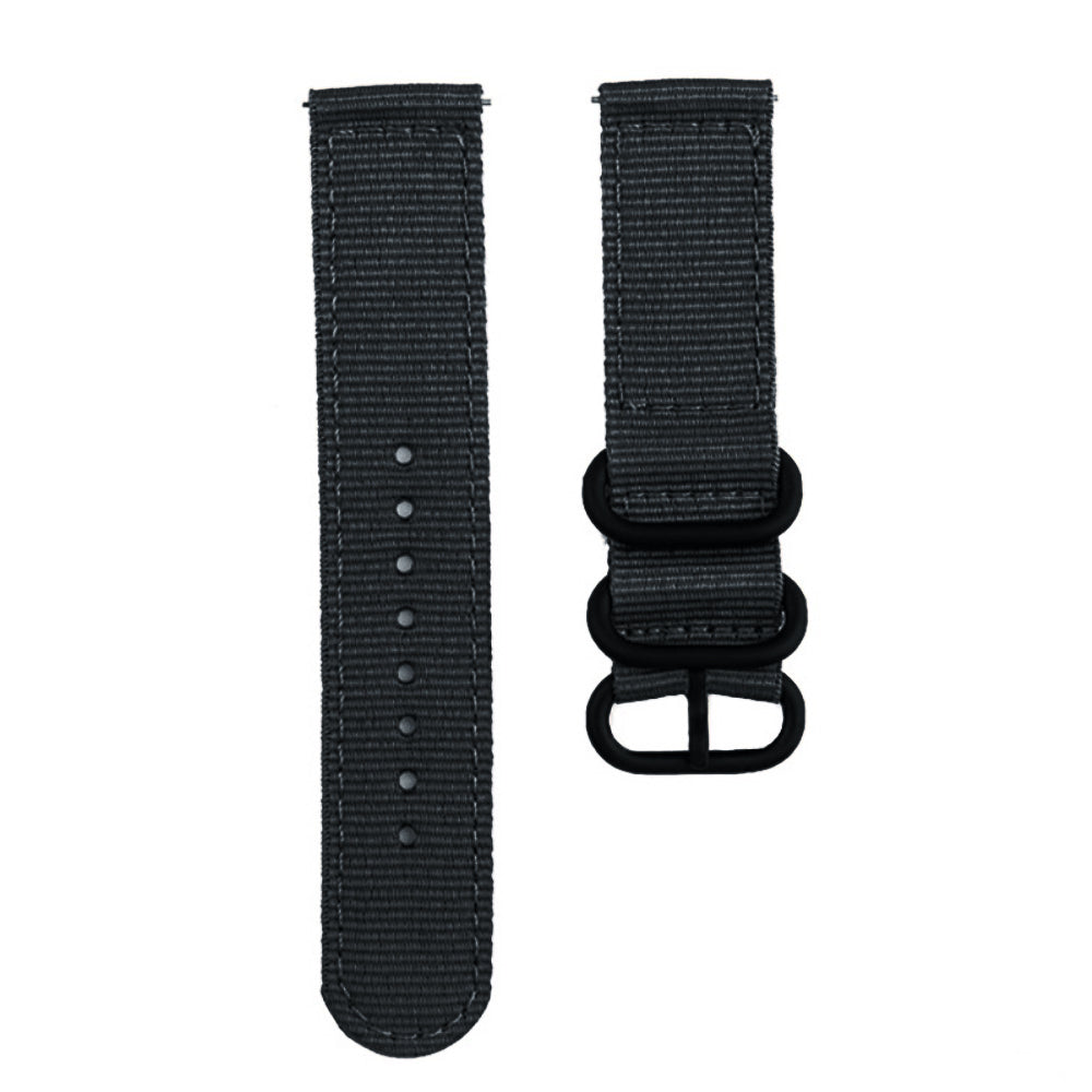 18mm Universal nylon watch strap - Black#serie_5