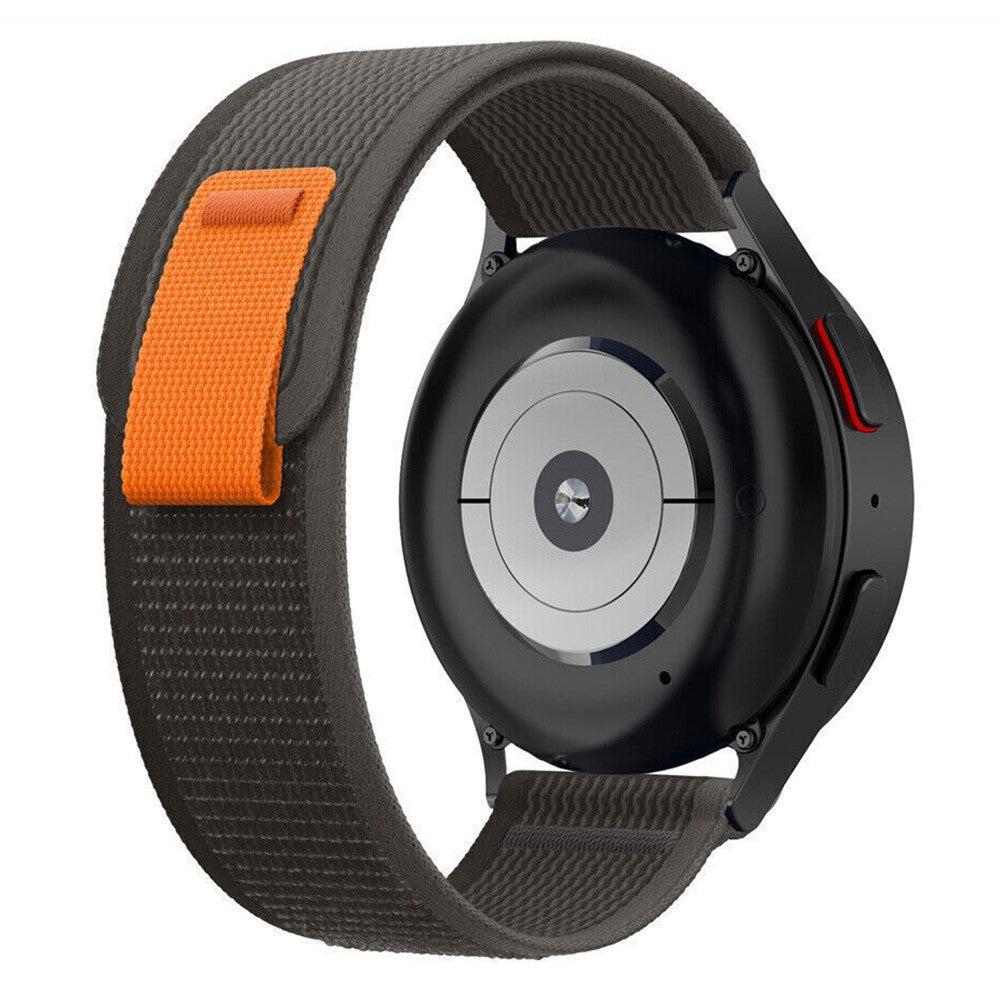 20mm Universal nylon trail loop watch strap - Black / Grey#serie_3