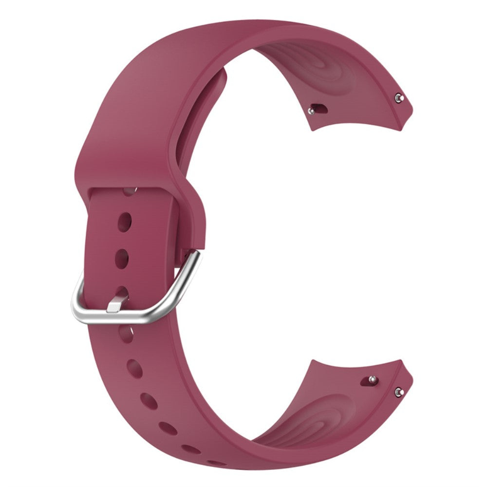 22mm Universal silicone watch strap with metal buckle - Wine Red#serie_4