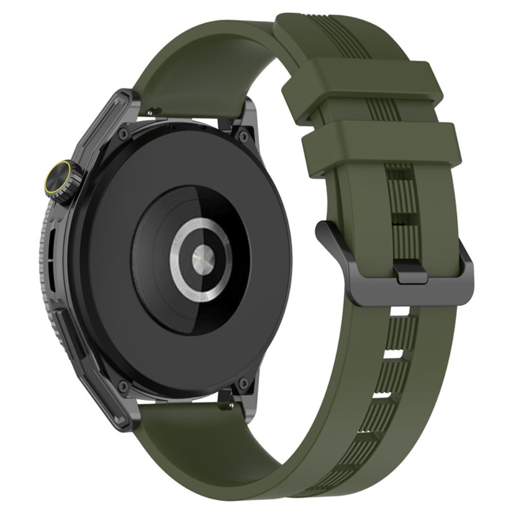 20mm Universal textured silicone watch strap - Dark Green#serie_7