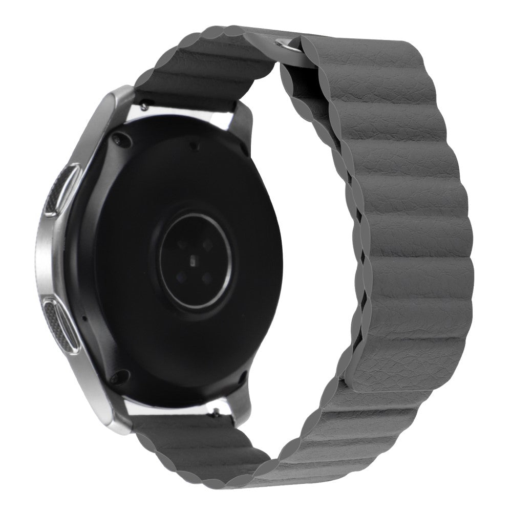 20mm Universal genuine leather watch strap - Grey#serie_8