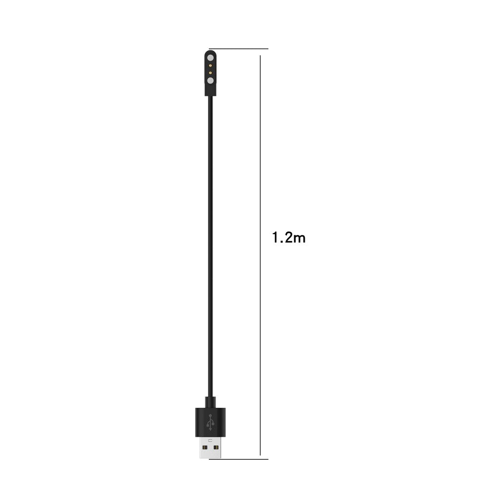 1.2m Universal Smartwatch Magnetisk USB Ladestation - Hvid#serie_2