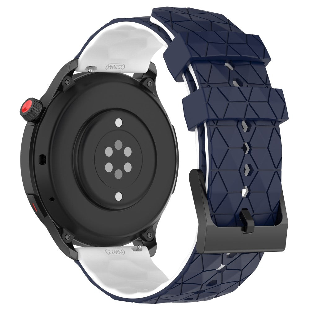 20mm Universal dual color football pattern style strap - Midnight Blue / White#serie_10