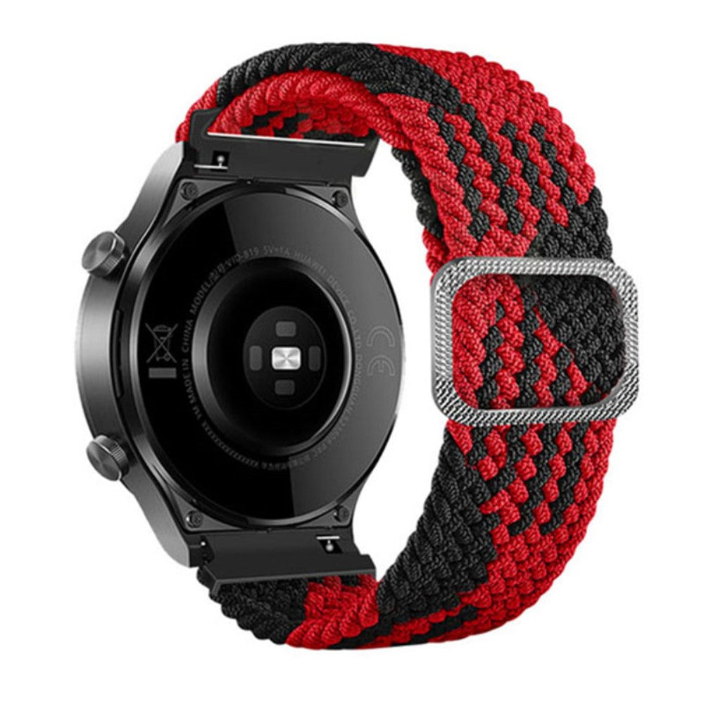 22mm Universal nylon strap with buckle - Red / Black#serie_10
