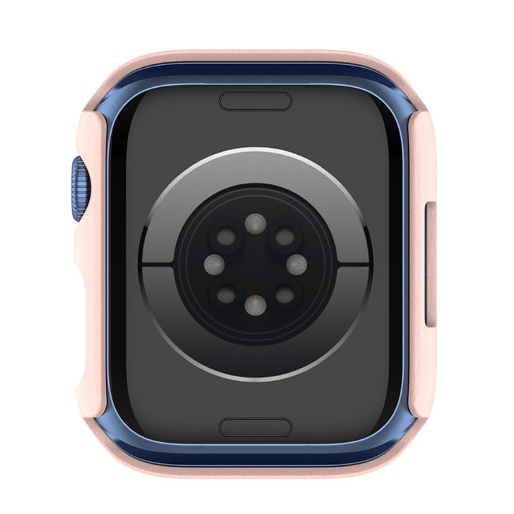 Rigtigt Flot Apple Watch Series 7 41mm Cover med Skærmbeskytter i Plastik og Hærdet Glas - Pink#serie_9