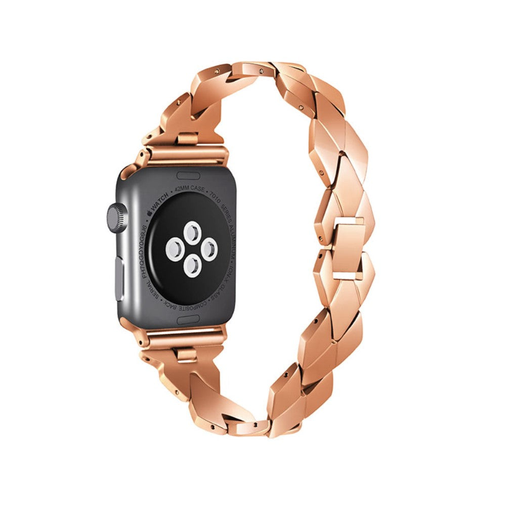 Meget komfortabel Apple Watch Series 7 41mm Metal Rem - Pink#serie_1