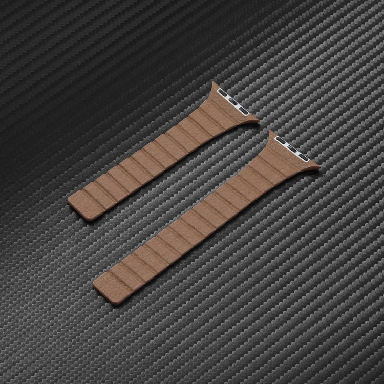 Vildt rart Universal Apple Ægte læder Urrem - Beige#serie_9