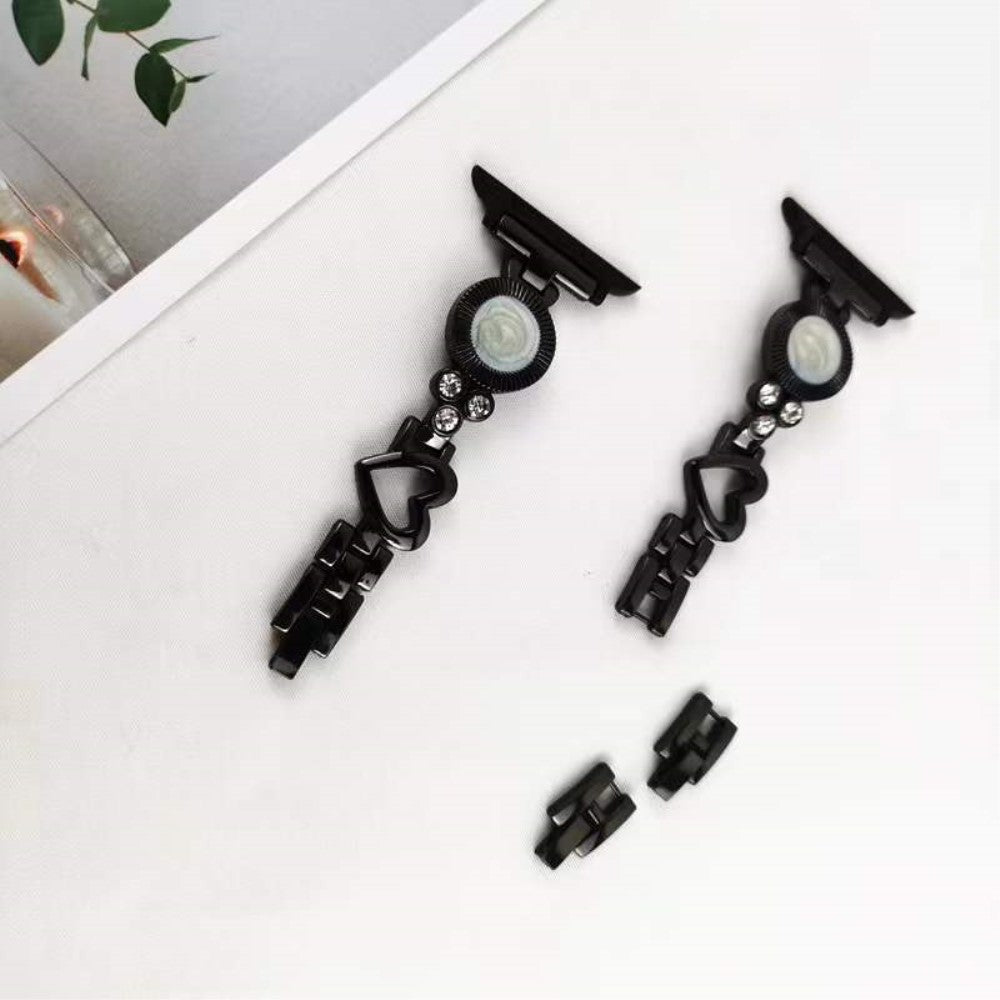 Mega fantastisk Universal Apple Metal og  Rhinsten Urrem - Sort#serie_4