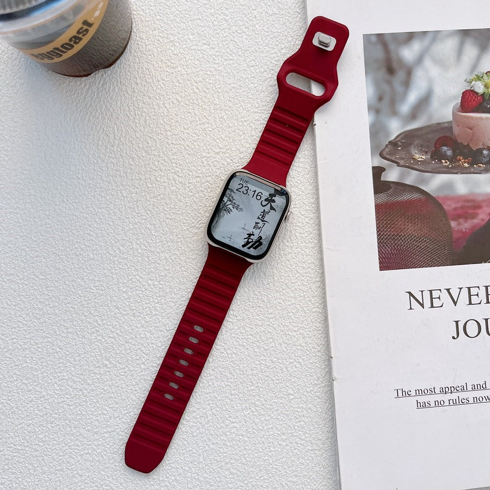 Flot Universal Apple Silikone Urrem - Rød#serie_8