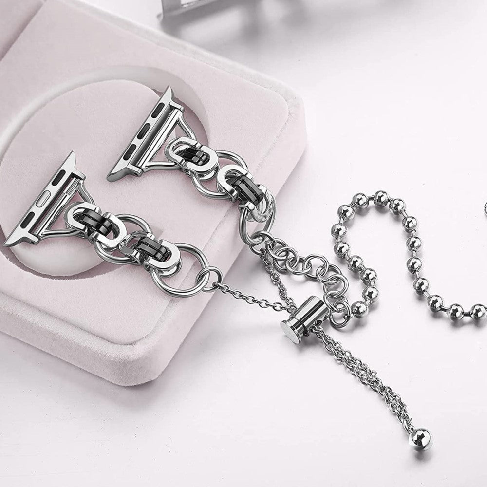 Meget holdbart Universal Apple Metal Urrem - Sort#serie_3