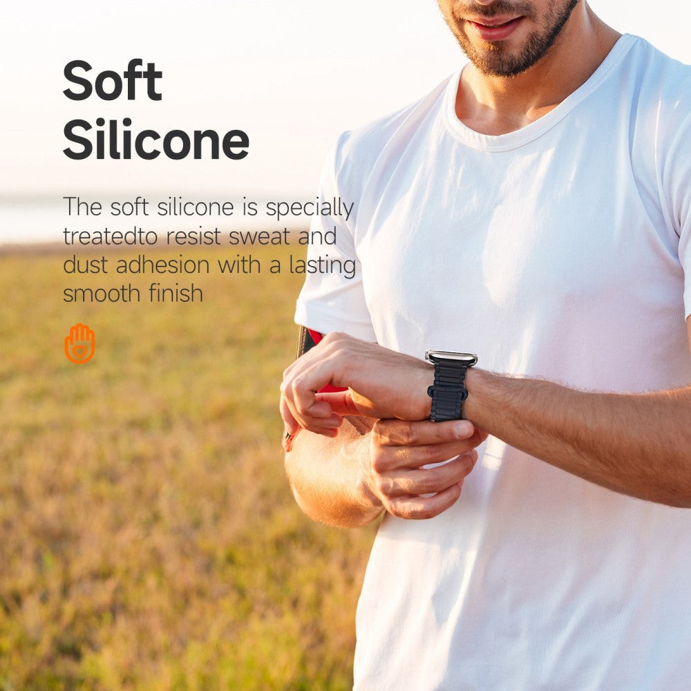 Tidsløst Universal Apple Silikone Rem - Blå#serie_4