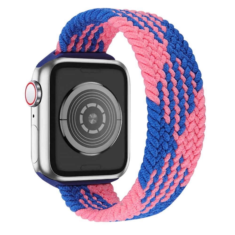 Meget elegant Apple Watch Series 7 45mm Nylon Rem - Størrelse: M - Flerfarvet#serie_15