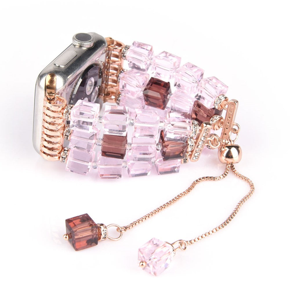 Super elegant Apple Watch Series 7 45mm Rhinsten Rem - Pink#serie_1