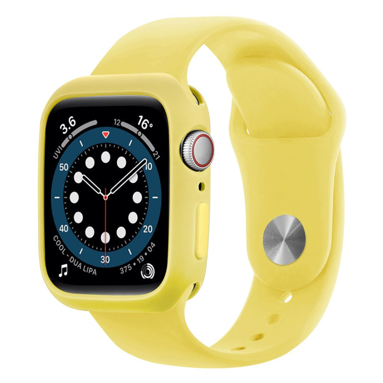 Apple Watch Series 7 45mm  Silikone Bumper  - Gul#serie_13