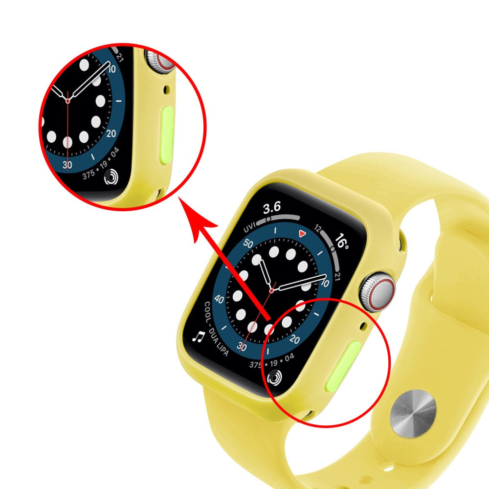 Apple Watch Series 7 45mm  Silikone Bumper  - Gul#serie_14