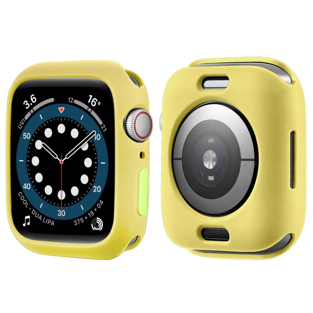 Apple Watch Series 7 45mm  Silikone Bumper  - Gul#serie_14