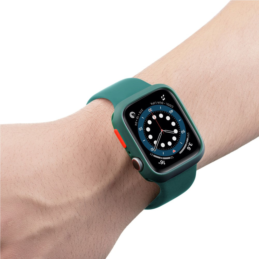 Apple Watch Series 7 45mm  Silikone Bumper  - Grøn#serie_15