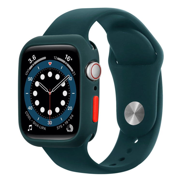Apple Watch Series 7 45mm  Silikone Bumper  - Grøn#serie_17