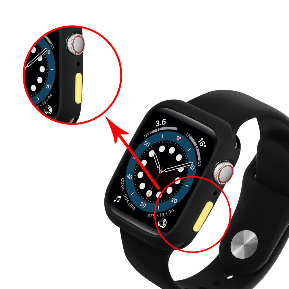 Apple Watch Series 7 45mm  Silikone Bumper  - Sort#serie_3