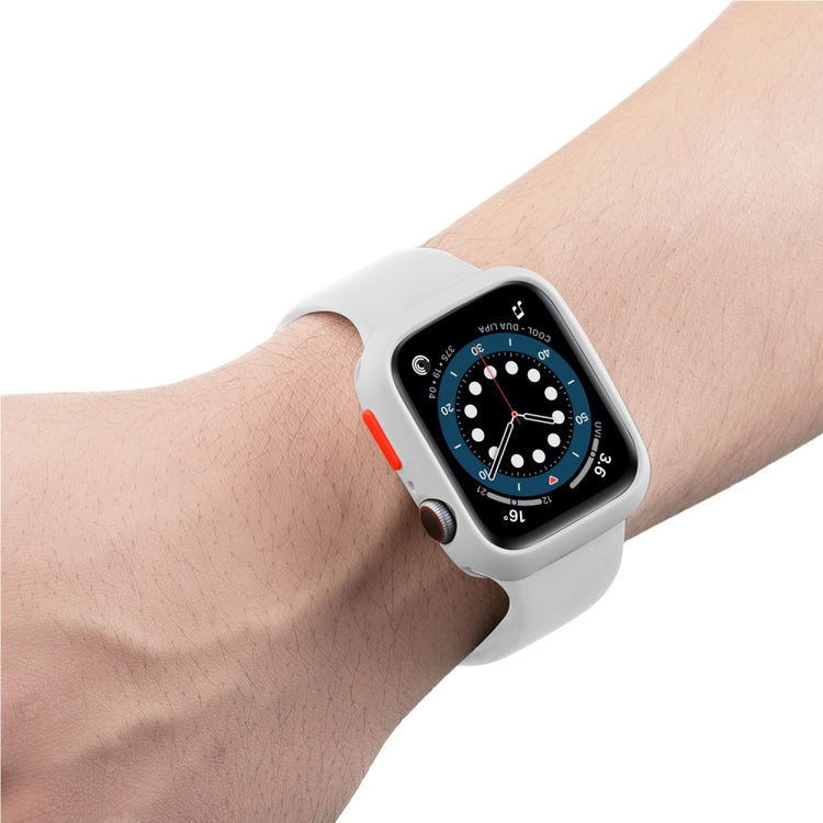 Apple Watch Series 7 45mm  Silikone Bumper  - Hvid#serie_5
