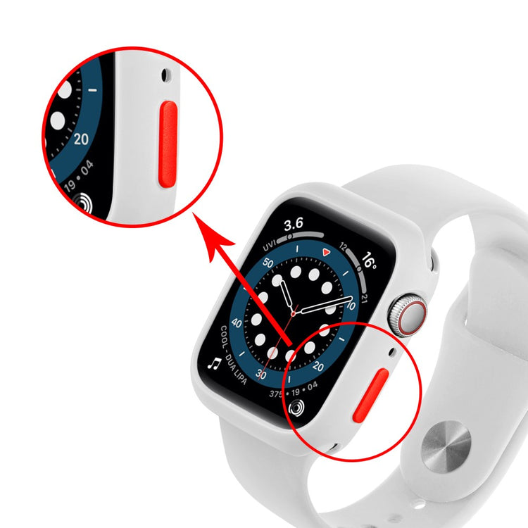 Apple Watch Series 7 45mm  Silikone Bumper  - Hvid#serie_5
