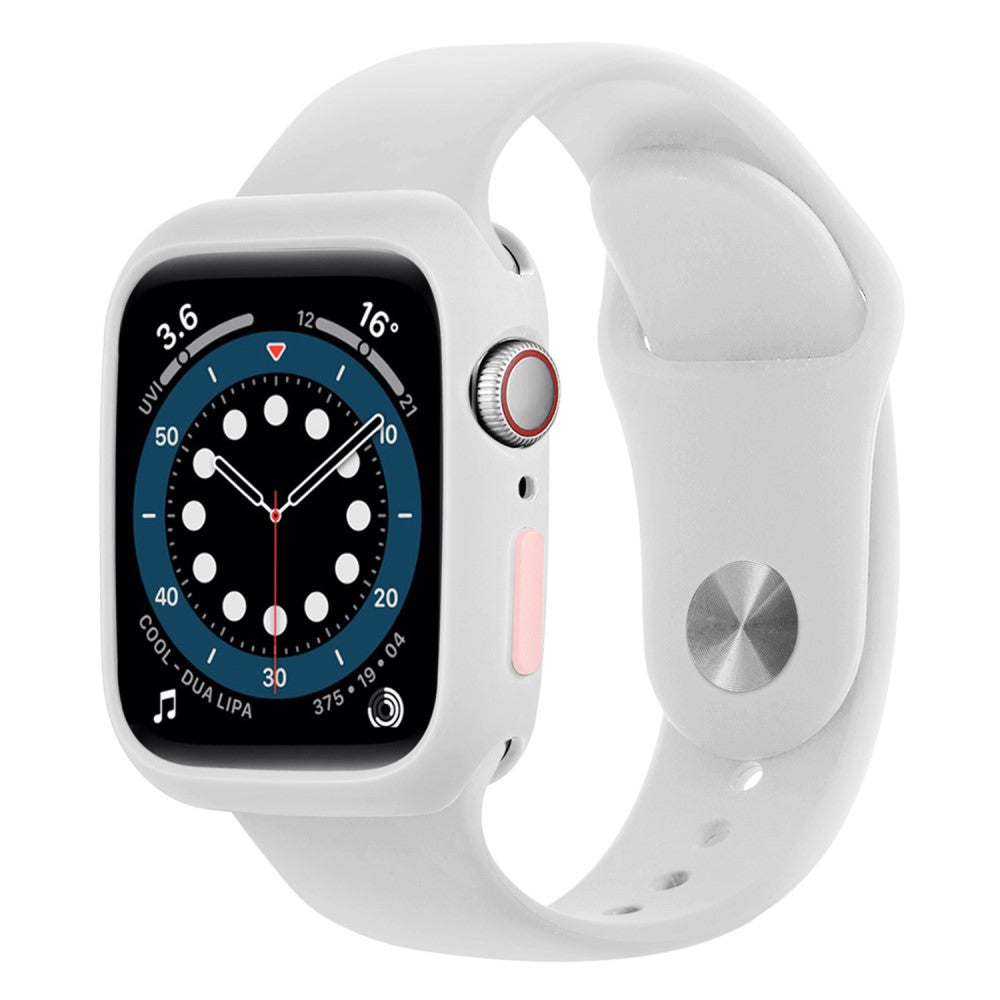 Apple Watch Series 7 45mm  Silikone Bumper  - Hvid#serie_6